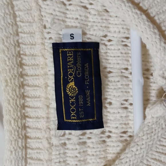 Cable Knit Cardigan | Dock Square | Made in the USA - Picture 4 of 7